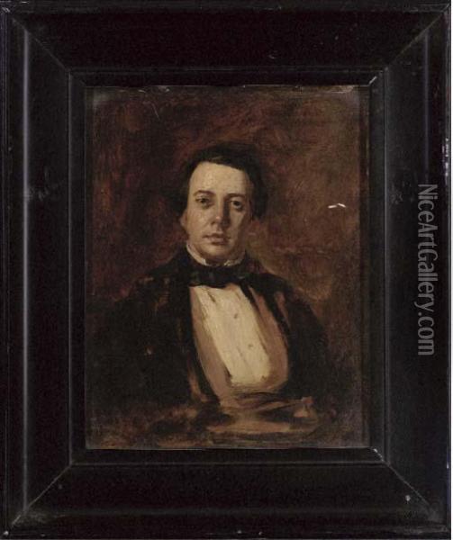 Portrait Of A Gentleman Oil Painting - William Daniels