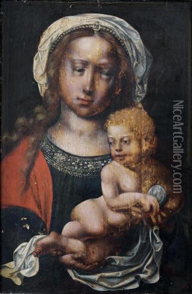 Vierge A L'enfant Oil Painting - Joos Van Cleve
