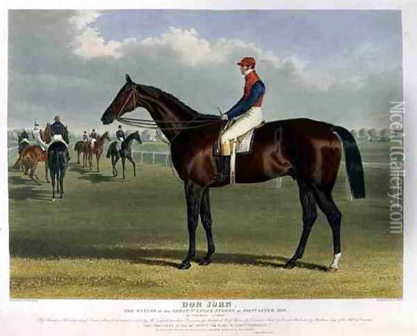 'Don John', the Winner of the Great St. Leger Stakes at Doncaster, 1838 Oil Painting - John Frederick Herring Snr