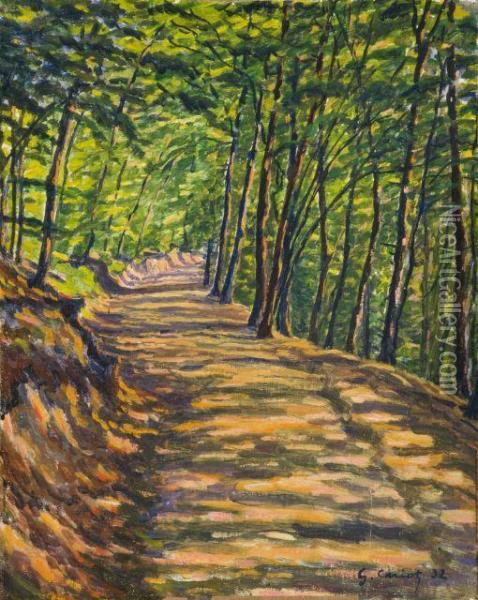 L'allee Ombragee Oil Painting - Gustave Cariot