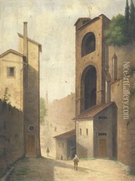 Porta Pinti, Firenze Oil Painting - Fabio Borbottoni