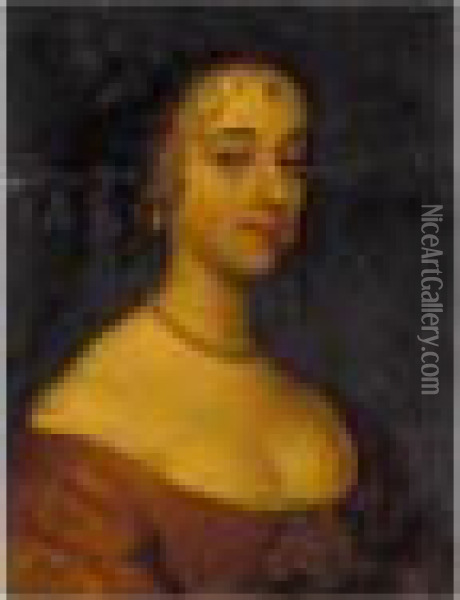Portrait Of Frances Stuart, Duchess Of Richmond Oil Painting - Sir Peter Lely