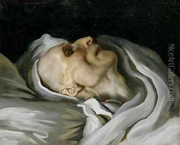 Study of a Head of a Corpse Oil Painting - Charles Emile Callande de Champmartin