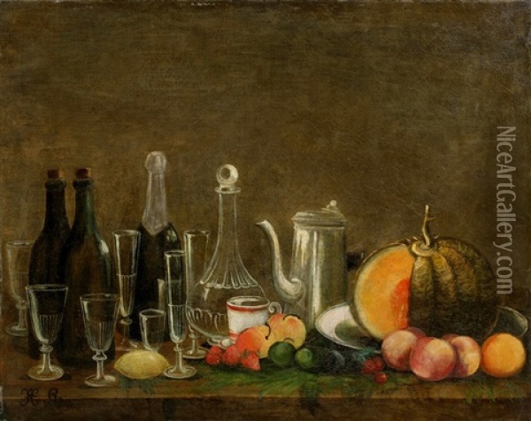 Still Life Oil Painting - Henri Rousseau