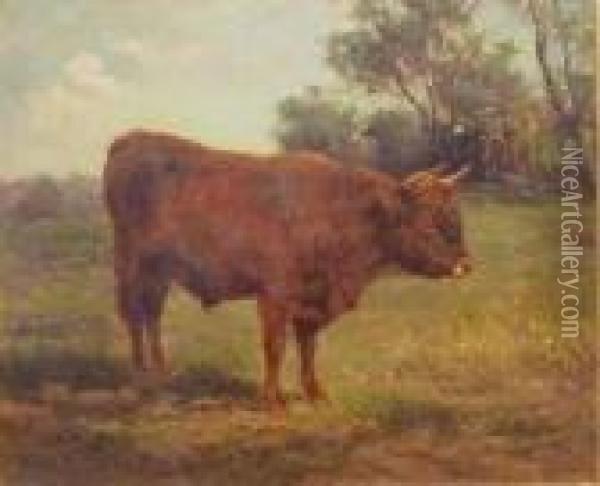 Standing Bull Oil Painting - Rosa Bonheur