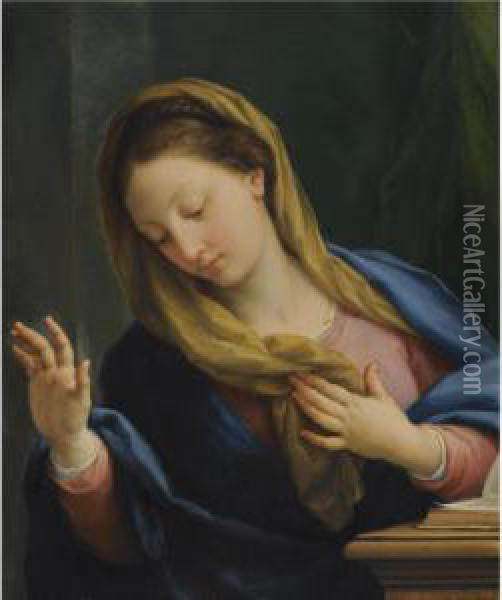 The Virgin Annunciate Oil Painting - Agostino Masucci