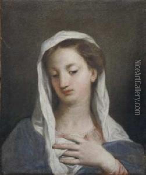 Vergine Annunciata Oil Painting - Gregorio Lazzarini