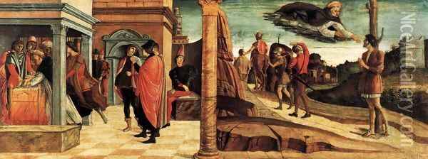 Polyptych of San Vincenzo Ferreri (predella) 3 Oil Painting - Giovanni Bellini