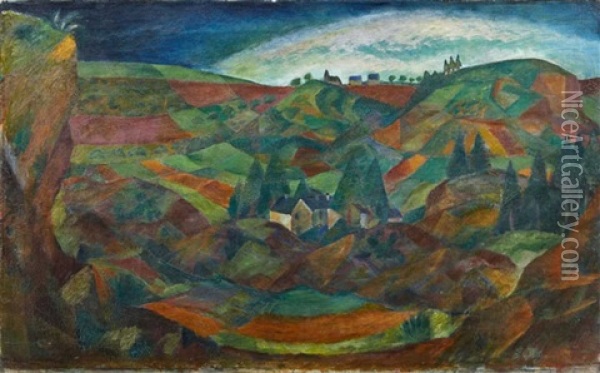 Eifellandschaft Oil Painting - Paul Adolf Seehaus