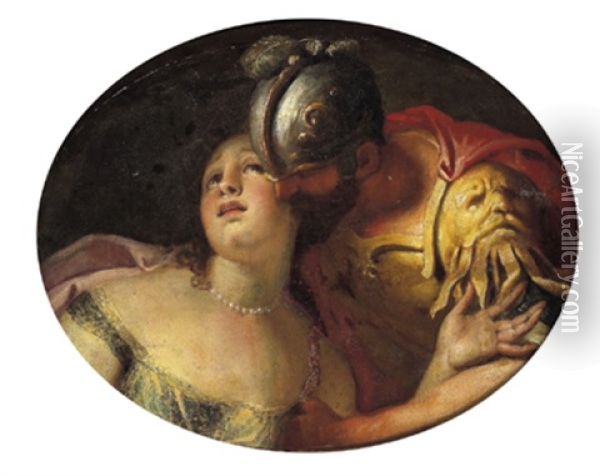 Lucrezia E Tarquinio Oil Painting - Antonio Bellucci