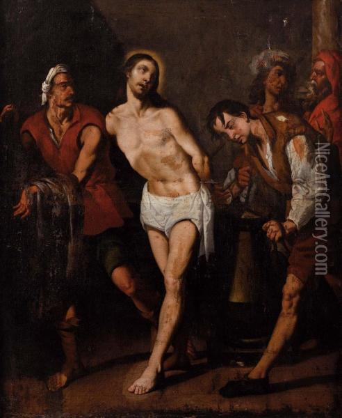 La Flagellazione Di Cristo Oil Painting - Belisario Corenzio