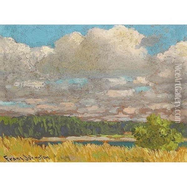 September Clouds, Georgian Bay Oil Painting - Francis Hans Johnston