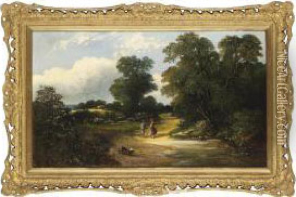 The Way Home Oil Painting - Edwin Long Meadows