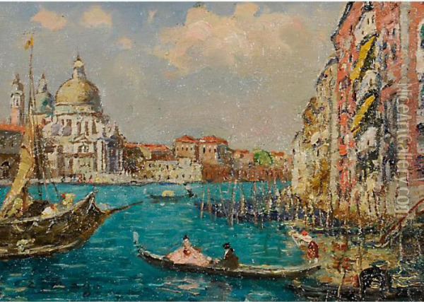 Veduta Di Venezia Oil Painting - Erma Zago