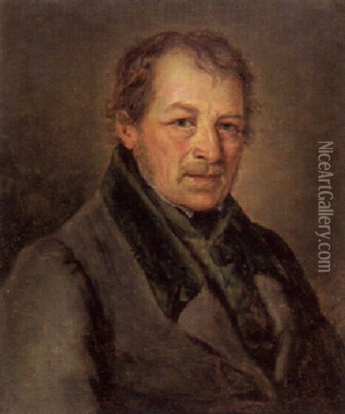 Josef Kirchmaier, Koniglich-bayerischer Forstwart In Siegsdorf Oil Painting - Georg Maximilian Johann Von Dillis