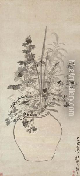 Flowers Oil Painting - Zhang Hong