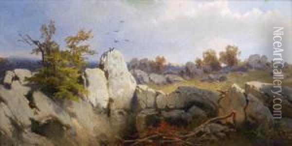 Kleines Landschaftsstuck Oil Painting - Melchior Fritsch