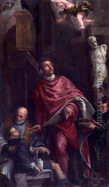 Conversion of St Pantaleon Oil Painting - Paolo Veronese (Caliari)