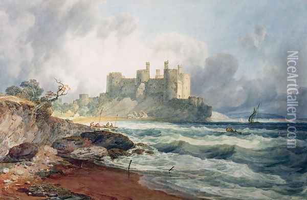 Conway Castle 2 Oil Painting - Joseph Mallord William Turner