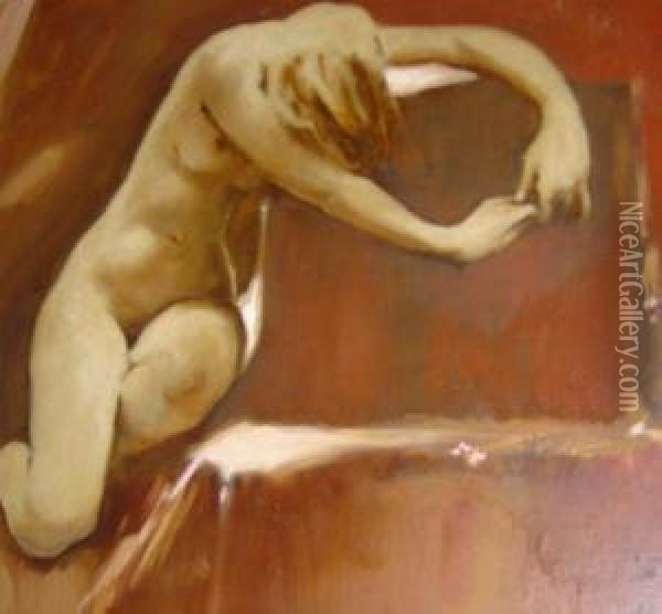 Femme Nue Oil Painting - Luis Sainz