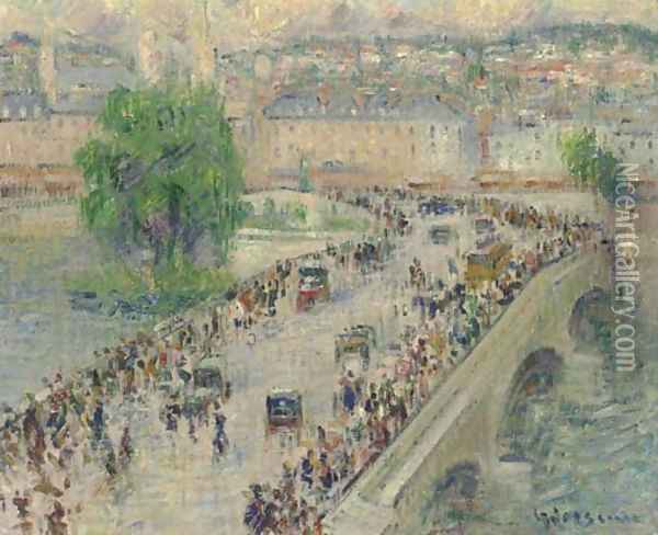 Le Port Corneille, Rouen Oil Painting - Gustave Loiseau