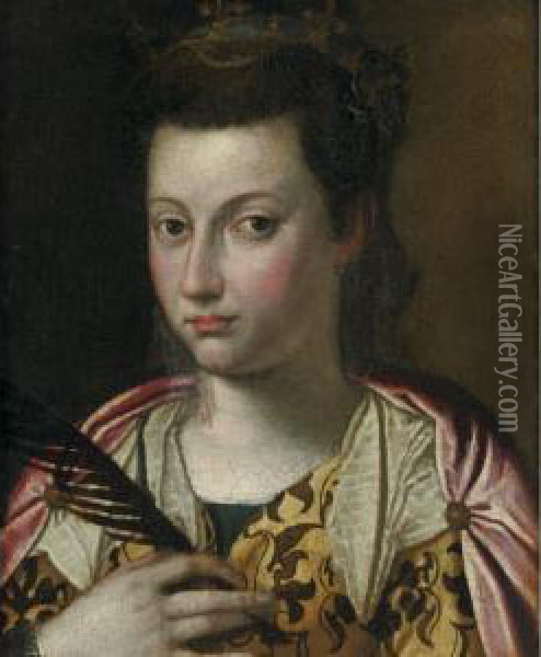 Portrait Of A Lady Oil Painting - Scipione Pulzone