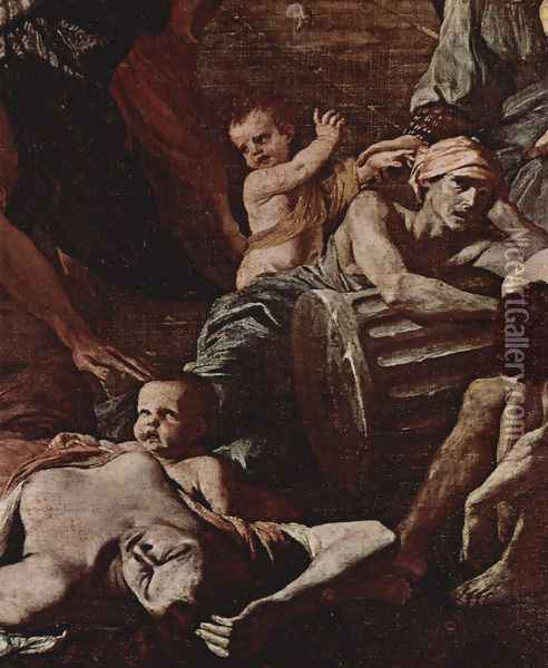 The Plague of Asdod, Detail Oil Painting - Nicolas Poussin