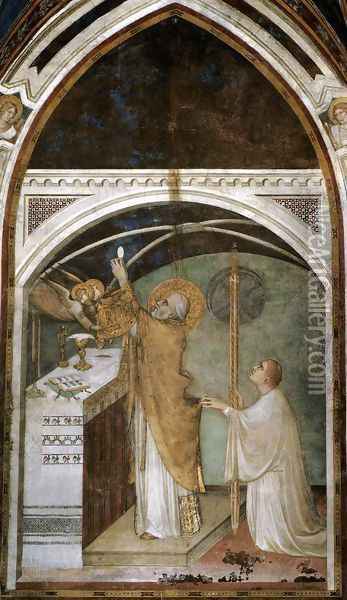 Miraculous Mass (scene 7) 1312-17 Oil Painting - Louis de Silvestre