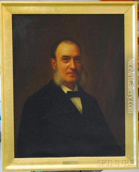 Portrait Of A Man (joseph Mckean Gibbens) Oil Painting - Carnig Eksergian