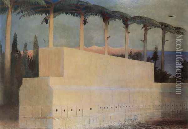 Aldozati ko Baalbekben, 1906-07 Oil Painting - Tivadar Kosztka Csontvary
