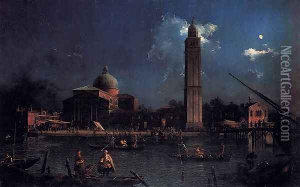 The Vigilia di San Pietro Oil Painting - (Giovanni Antonio Canal) Canaletto