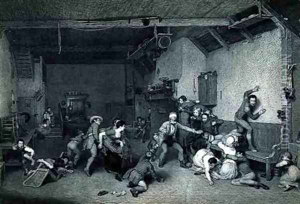 Blind Mans Buff, engraved by Abraham Raimbach Oil Painting - Sir David Wilkie