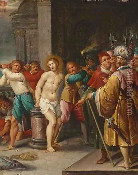 The Flagellation of Christ Oil Painting - Frans II Francken