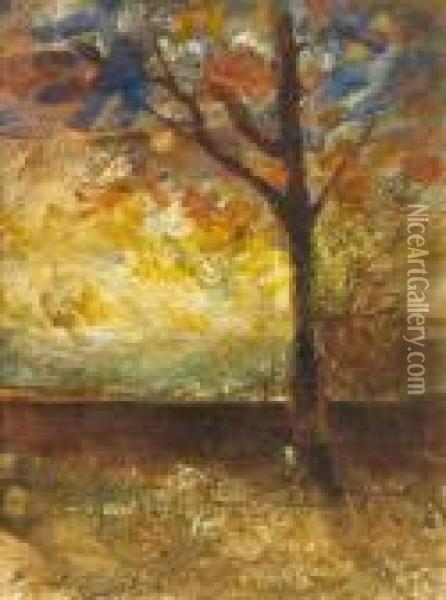 L'arbre Oil Painting - Francois Auguste Ravier