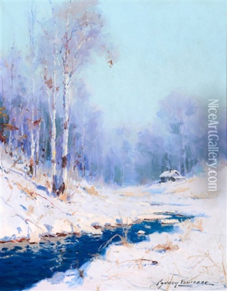 Alaskan Winter Oil Painting - Sydney Mortimer Laurence