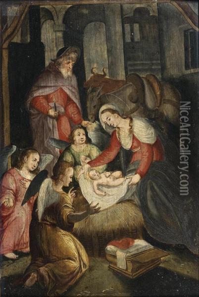 L'adoration Des Anges Oil Painting - Frans Francken