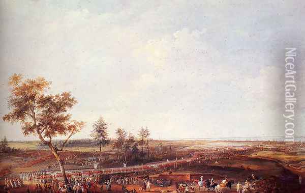 The Surrender of Yorktown, 19th October 1781, 1784 Oil Painting - Louis Nicolael van Blarenberghe