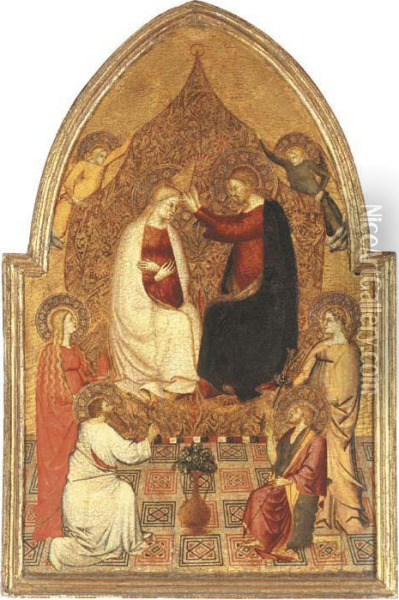 The Coronation Of The Virgin Oil Painting - Pier Francesco Fiorentino