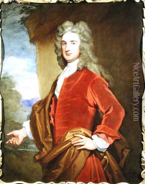 Portrait of Sir John Rushout 1684-1775 Oil Painting - Sir Godfrey Kneller
