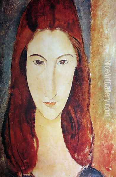 Jeanne Hebuterne 2 Oil Painting - Amedeo Modigliani