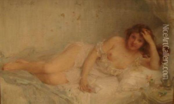 Jeune Femme Denudee Oil Painting - Georges Callot
