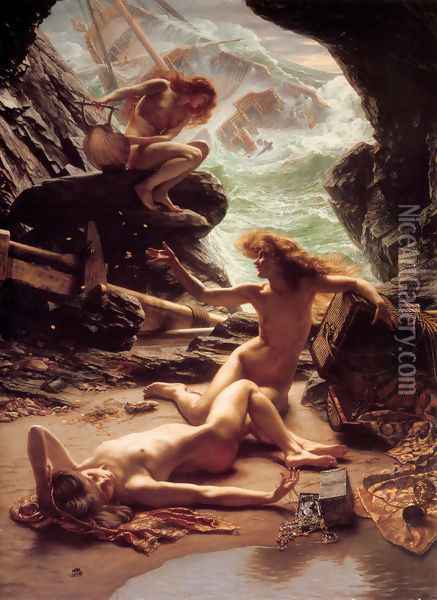 Cave of the Storm Nymphs 1903 Oil Painting - Sir Edward John Poynter