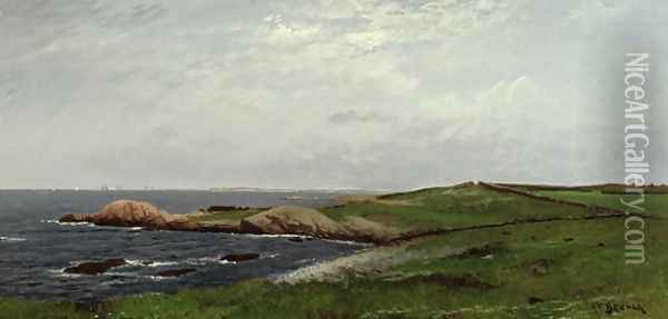 New England Coast Oil Painting - Alfred Thompson Bricher