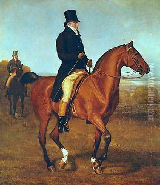 Lord Heathfield On Horseback Oil Painting - Jacques Laurent Agasse