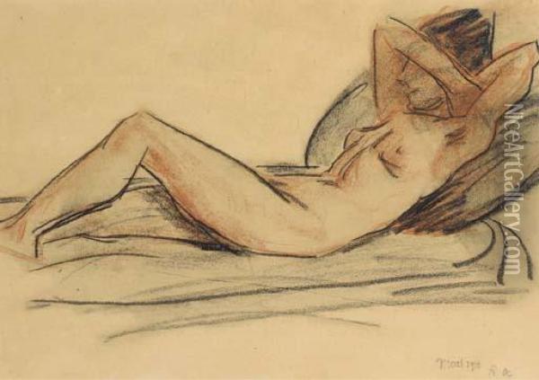 Reclining Nude Oil Painting - Roderic O'Conor