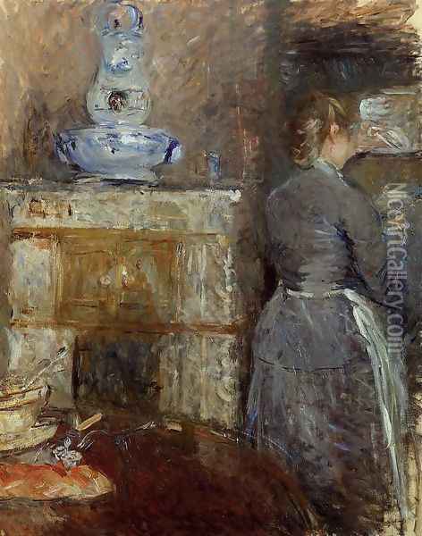 The Dining Room Of The Rouart Family Avenue DEylau Oil Painting - Berthe Morisot
