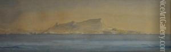 Paysage Depuis Depuis La Mer Oil Painting - Godfrey Thomas Vigne