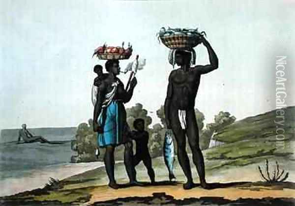 Black Slaves under a Good Master, Guyana Oil Painting - Bramati