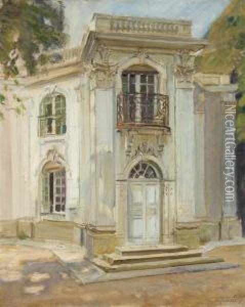 Le Pagodenburg Dans Le Parc Du Chateau De Nymphenburg Oil Painting - Walter Gay
