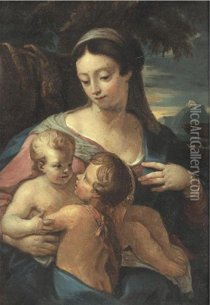 Madonna And Child Oil Painting - Carlo Maratta or Maratti